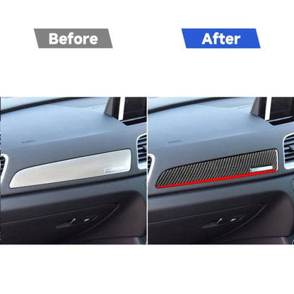 Carbon Fiber Car Co-pilot Trim Red Edge with Hole Decorative Sticker for Audi Q3 2013-2018,Right Drive, Co-pilot Trim Red Edge with Hole,Right Drive