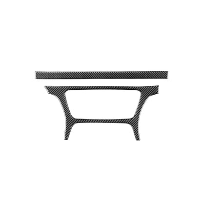 2 PCS / Set Carbon Fiber Car Central Control CD Outside Frame Decorative Sticker for Audi Q3 2013-2018,Left Drive, Central Control CD Outside Frame,Left Drive