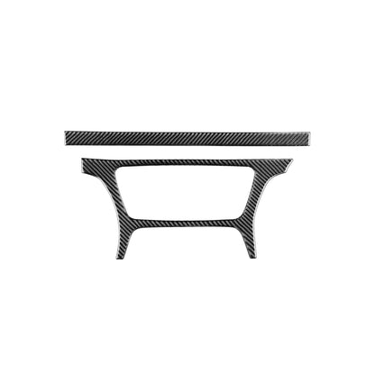 2 PCS / Set Carbon Fiber Car Central Control CD Outside Frame Decorative Sticker for Audi Q3 2013-2018,Right Drive, Central Control CD Outside Frame,Right Drive
