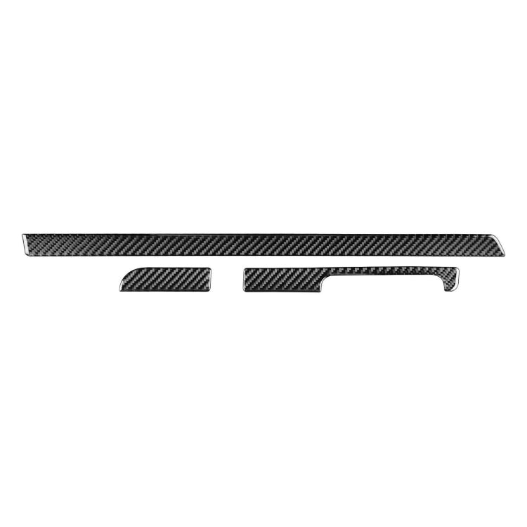 3 PCS / Set Carbon Fiber Car Dashboard Strip Decorative Sticker for Volkswagen Scirocco 2009-2016,Right Drive, Dashboard Strip,Right Drive