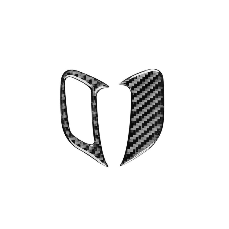 2 PCS / Set Carbon Fiber Car Door Lock Frame Decorative Sticker for Volkswagen Scirocco 2009-2016,Right Drive, Door Lock Frame ,Right Drive