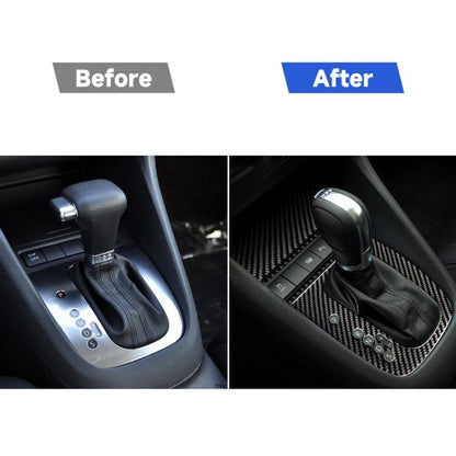 Carbon Fiber Car Gear A Decorative Sticker for Volkswagen Golf 6 2008-2012, Left Driving, Gear A, Left Driving