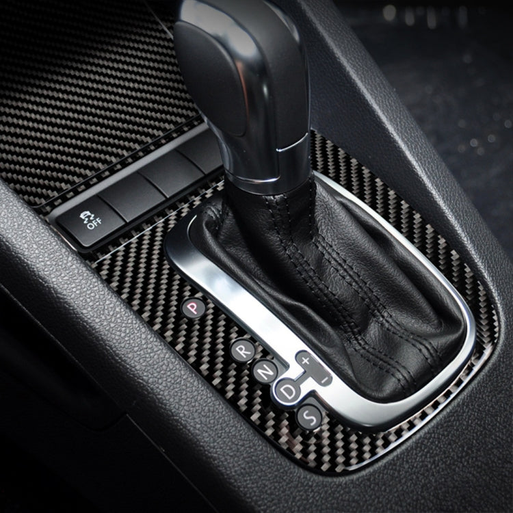 Carbon Fiber Car Gear B Decorative Sticker for Volkswagen Golf 6 2008-2012, Left Driving, Gear B, Left Driving