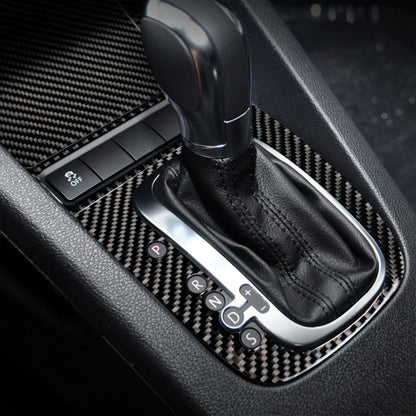 Carbon Fiber Car Gear B Decorative Sticker for Volkswagen Golf 6 2008-2012, Left Driving, Gear B, Left Driving