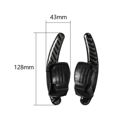Carbon Fiber Car Central Steering Wheel Paddles Decorative Sticker for Volkswagen Golf 6 2008-2012, Central Steering Wheel Paddles