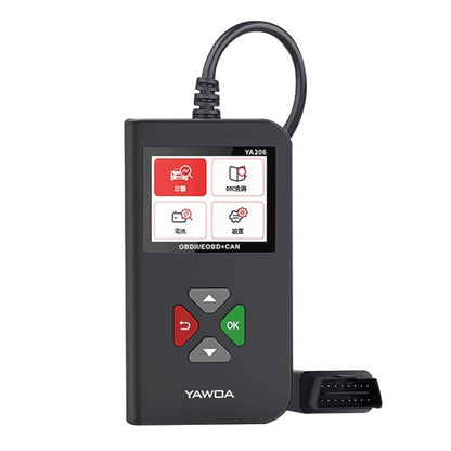 YA206 Car Code Reader OBD2 Fault Detector Diagnostic Tool, YA206