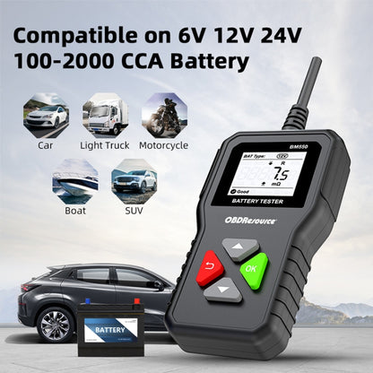 BM550 6V / 12V / 24V 3 in 1 Battery Tester Analyzer Battery Life Detector, BM550