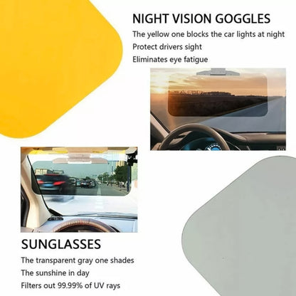 Car Stretch Day Night 2 in 1 Dazzling Goggle Sunshade, Stretch