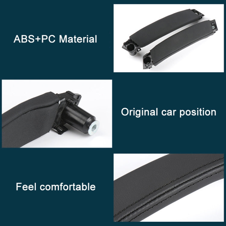 For Land Rover Discovery 2015-2019 Car Leather Texture Inside Door Right Handle LR076163, Left Driving, Leather Texture Right Handle