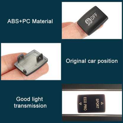 For BMW 3 Series Left Driving Car Central Control Multi-function ESP Button 6131 9252 912, ESP Button (Black), ESP Button (Red)
