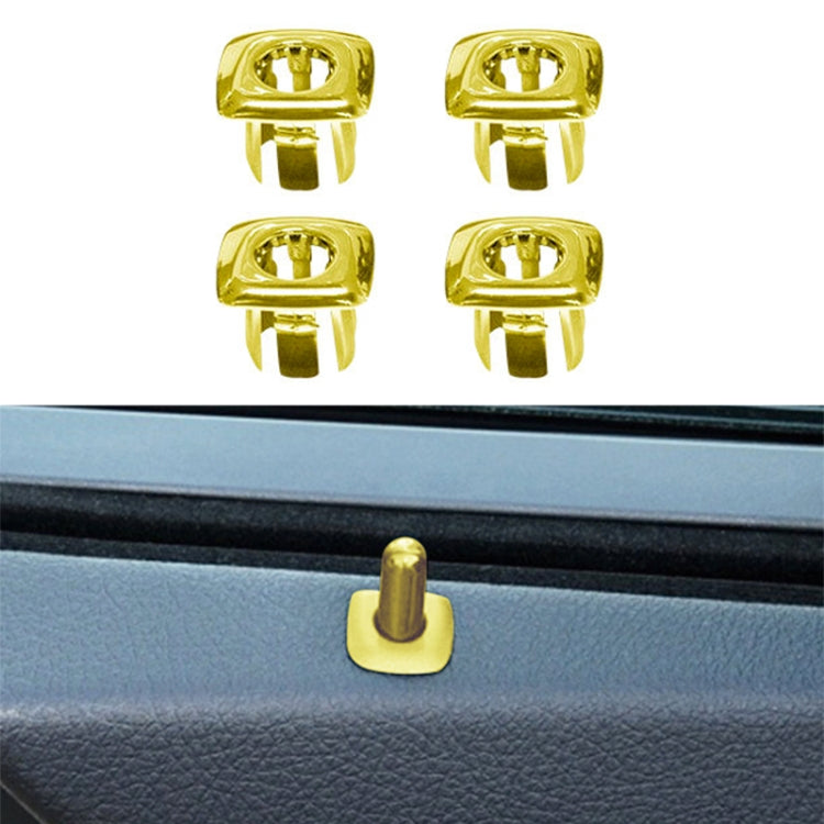 For BMW 5 Series 2011-2017 4 in 1 Car Interior Door Window Trim Panel Locking Knob Button Cover 5142 9171 769, Red, Silver, Gold, Blue