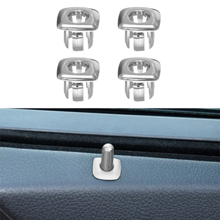 For BMW 5 Series 2011-2017 4 in 1 Car Interior Door Window Trim Panel Locking Knob Button Cover 5142 9171 769, Gold, Blue, Red, Silver