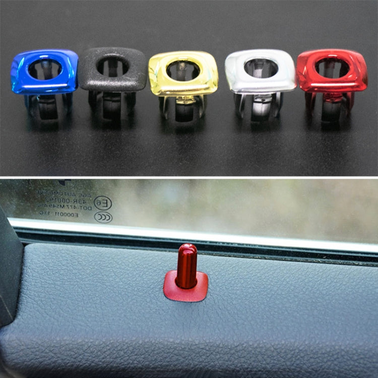For BMW 5 Series 2011-2017 4 in 1 Car Interior Door Window Trim Panel Locking Knob Button Cover 5142 9171 769, Gold, Blue, Red, Silver