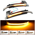 1 Pair For Audi A4 B8 Car Dynamic LED Turn Signal Light Rearview Mirror Flasher Water Blinker, For Audi A4 B8