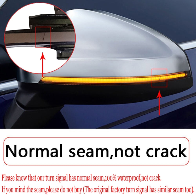 1 Pair For Audi TT MK2 2007-2014 Car Dynamic LED Turn Signal Light Rearview Mirror Flasher Water Blinker, For Audi TT MK2 2007-2014