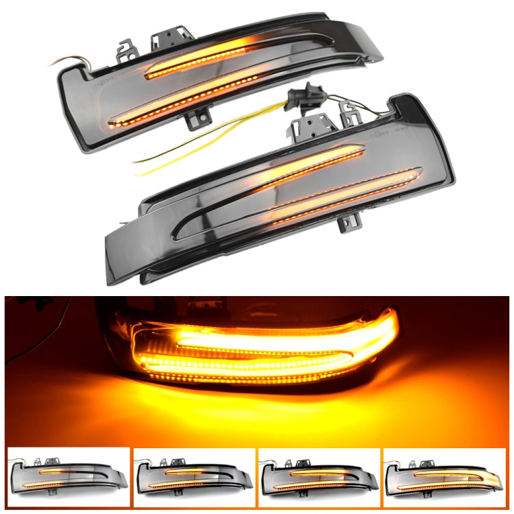 1 Pair For Mercedes-Benz A Class W176 2013-2017 Car Dynamic LED Turn Signal Light Rearview Mirror Flasher Water Blinker, For Mercedes-Benz A Class W176 2013-2017 (Transparent), For Mercedes-Benz A Class W176 2013-2017 (Transparent Black)