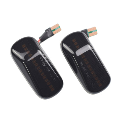 2pcs For Honda Civic 2001-2015 Car Dynamic LED Fender Side Light 34301-S5H-T02, For Honda Civic 2001-2015 (Transparent Black), For Honda Civic 2001-2015 (Transparent)