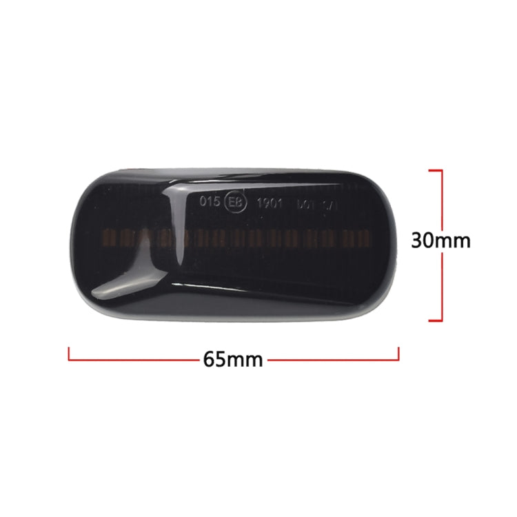 2pcs For Honda Civic 2001-2015 Car Dynamic LED Fender Side Light 34301-S5H-T02, For Honda Civic 2001-2015 (Transparent Black), For Honda Civic 2001-2015 (Transparent)