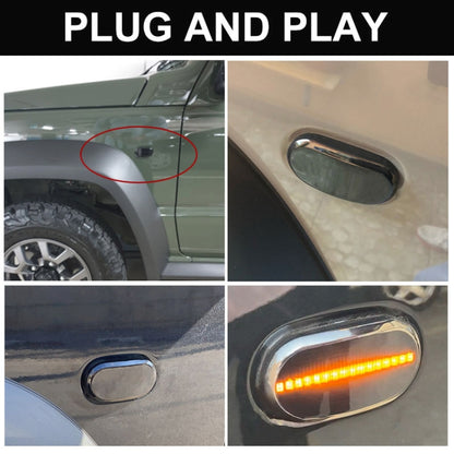 2pcs For Suzuki Jimny JB64W 2018/07- Car Dynamic LED Fender Side Light, For Suzuki Jimny JB64W 2018/07- (Transparent), For Suzuki Jimny JB64W 2018/07- (Transparent Black)