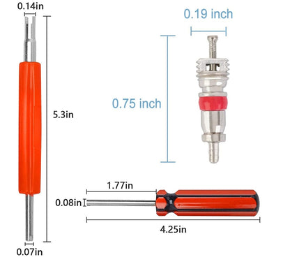 100 in 1 Car / Motorcycle Tire Valve Core Repair Kit, 100 in 1