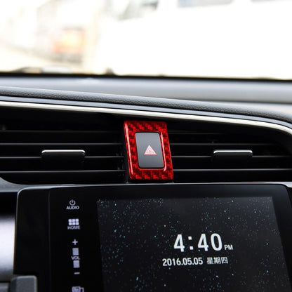 Car Carbon Fiber Double Flash Light Decorative Sticker for Honda Tenth Generation Civic 2016-2019, Left Drive, Double Flash Light Left Drive