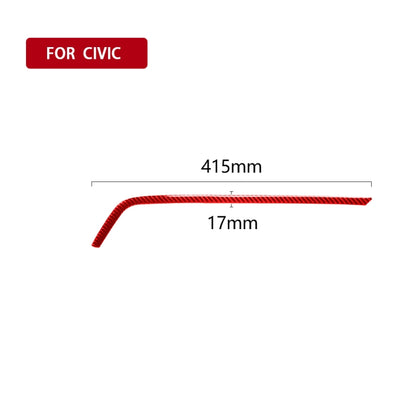 Car Carbon Fiber Above the Central Control Air Outlet Decorative Sticker for Honda Tenth Generation Civic 2016-2019, Right Drive, Above the Central Control Air Outlet Right Drive