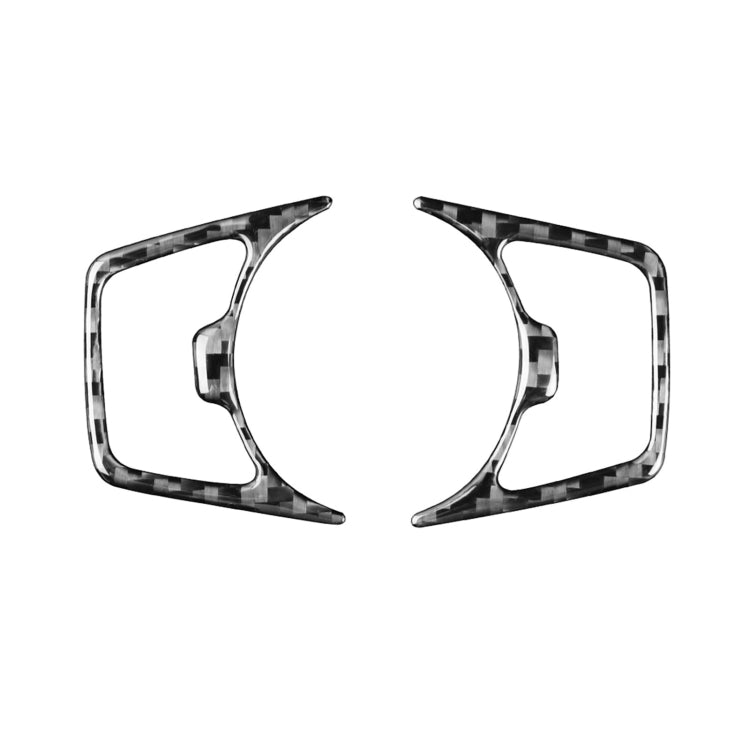 Car Carbon Fiber Headlight Switch Decorative Sticker for Ford F150 2017-2020, Left and Right Drive Universal, Headlight Switch