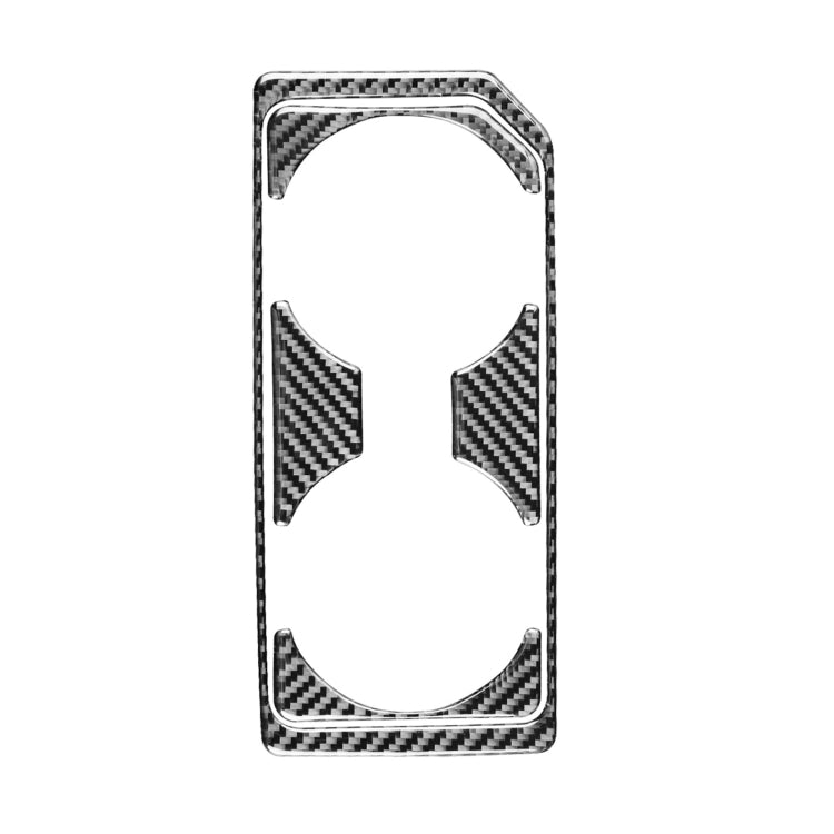 Car Carbon Fiber Front Water Cup Holder Frame Decorative Sticker for Ford F150 2017-2020, Left Drive, Front Water Cup Holder Frame , Left Drive