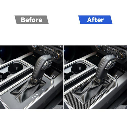 Car Carbon Fiber Gear Panel B Decorative Sticker for Ford F150 2017-2020, Right Drive, Gear Panel B, Right Drive