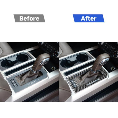 Car Carbon Fiber Gear Panel A Decorative Sticker for Ford F150 2017-2020, Right Drive, Gear Panel A, Right Drive