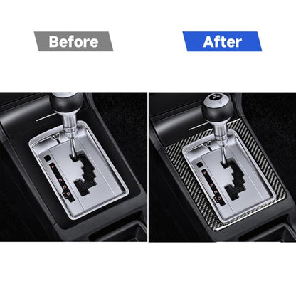 Car Carbon Fiber Gear Position Decorative Sticker for Mitsubishi Lancer-ex / EVO / Fortis 9-10th Generation, Left and Right Drive Universal High-configuration, Gear Position