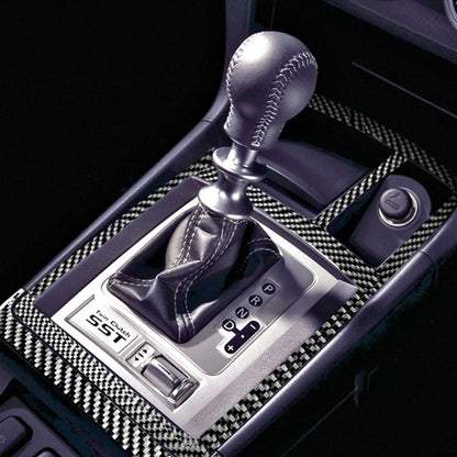 Car Carbon Fiber Manual Gearbox Decorative Sticker for Mitsubishi Lancer EVO (Only GTS) 2008-2015, Left and Right Drive Universal, Manual Gearbox (Only GTS)