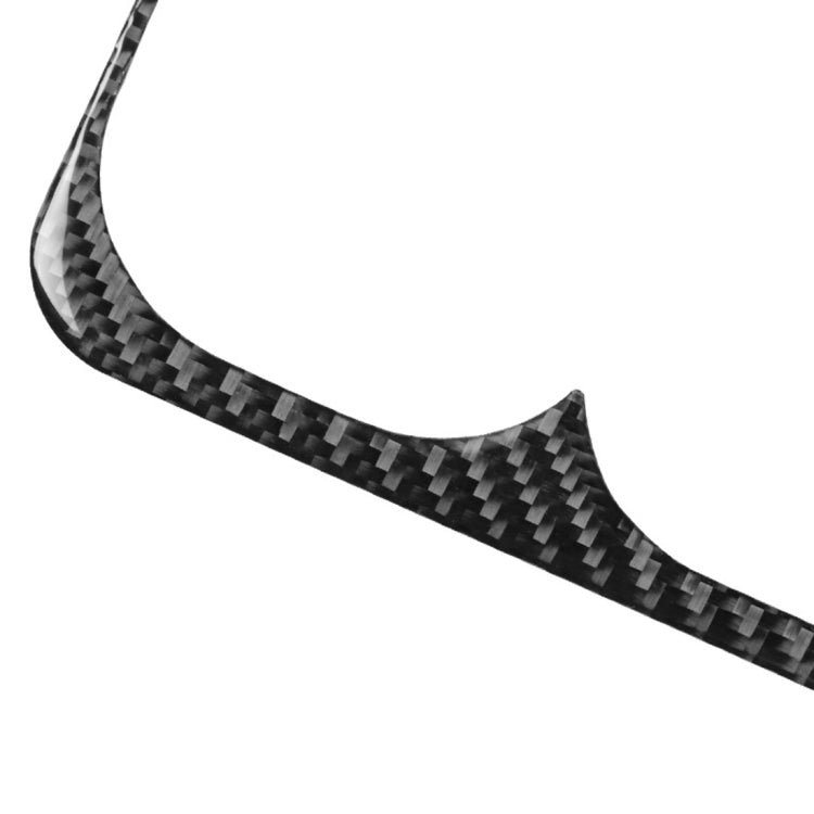 Car Carbon Fiber Rear Center Armrest Cup Holder Decorative Sticker for Mitsubishi Lancer EVO 2008-2015, Left and Right Drive Universal, Rear Center Armrest Cup Holder