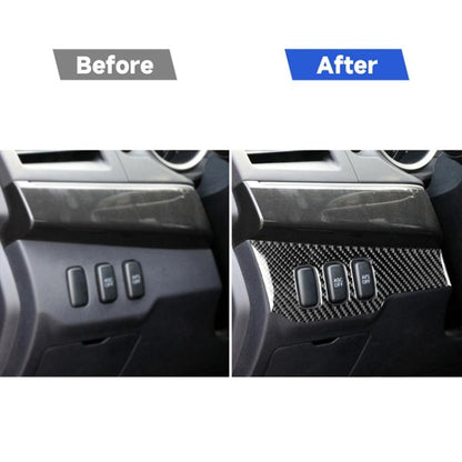 Car Carbon Fiber Dimming Control Panel Decorative Sticker for Mitsubishi Lancer EVO 2008-2015, Left Drive, Dimming Control Panel, Left Drive