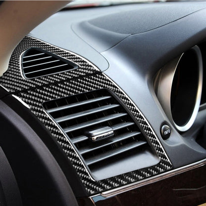 4 PCS Car Carbon Fiber Left and Right Air Outlet Decorative Sticker for Mitsubishi Lancer EVO 2008-2015, Left and Right Drive Universal, Left and Right Air Outlet
