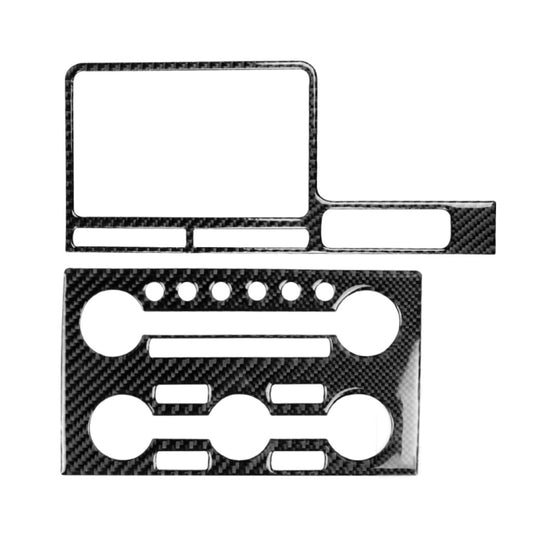 2 PCS Car Carbon Fiber Navigation Instrument Decorative Sticker for Nissan GTR R35 2008-2016, Right Drive, Navigation Instrument, Right Drive