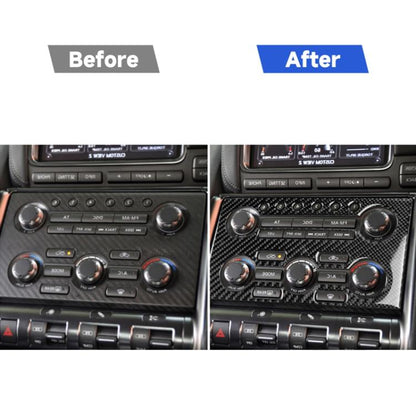Car Carbon Fiber Instrument Control Panel Decorative Sticker for Nissan GTR R35 2008-2016, Right Drive, Instrument Control Panel, Right Drive