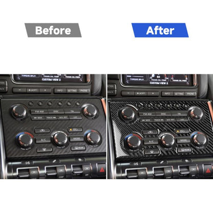 Car Carbon Fiber Instrument Control Panel Decorative Sticker for Nissan GTR R35 2008-2016, Left Drive, Instrument Control Panel, Left Drive