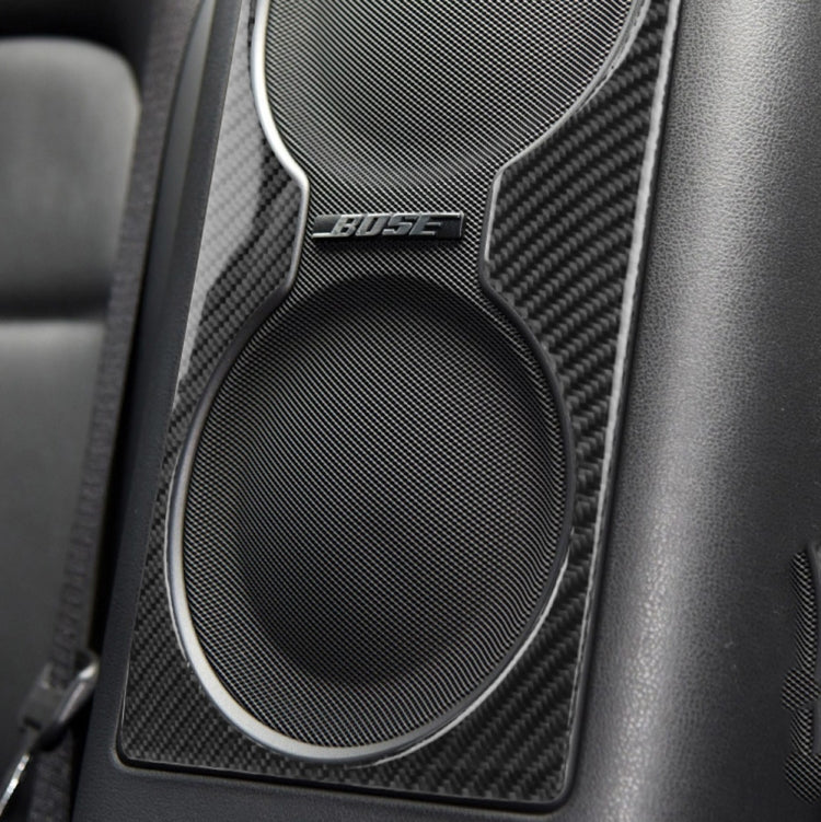 Car Carbon Fiber Rear Seat Speaker Decorative Sticker for Nissan GTR R35 2008-2016, Left and Right Drive Universal, Rear Seat Speaker