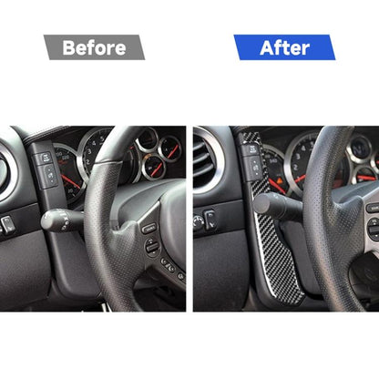 2 PCS Car Carbon Fiber Speedometer Decorative Sticker for Nissan GTR R35 2008-2016, Left and Right Drive Universal, Speedometer