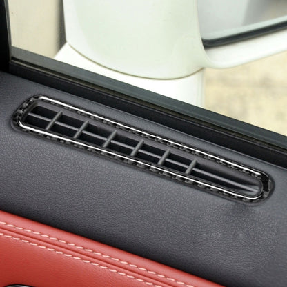 2 PCS Car Carbon Fiber Defogging of Window Air Outlet Decorative Sticker for Nissan GTR R35 2008-2020, Left and Right Drive Universal, Defogging of Window Air Outlet