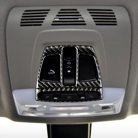 Carbon Fiber Car Reading Light Panel Decorative Sticker for BMW F20 2012-2017 / F30 / F34 / F32 2013-2017 / X5 2014-2017 / X6 2015-2017 / X1 2016-2017, Reading Light