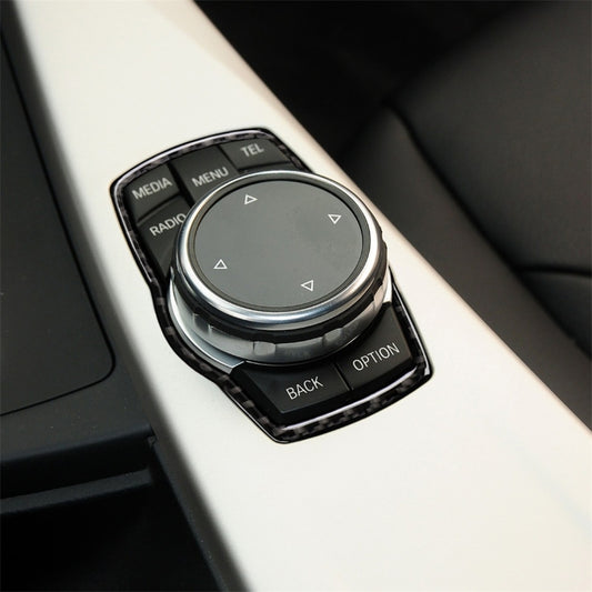 Carbon Fiber Car Multimedia Frame Decorative Sticker for BMW X3 / X4 / X5 / X6 / F07 / F10 / F15 / F16 / F20 / F25 / F26 / F30 / F34, Multimedia Frame