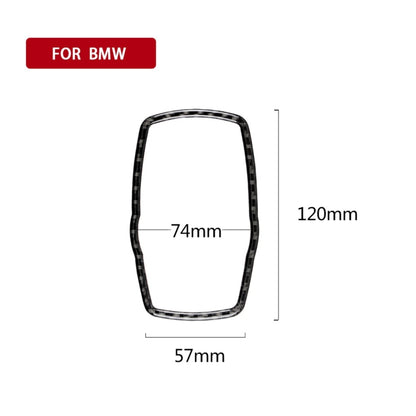 Carbon Fiber Car Multimedia Frame Decorative Sticker for BMW X3 / X4 / X5 / X6 / F07 / F10 / F15 / F16 / F20 / F25 / F26 / F30 / F34, Multimedia Frame