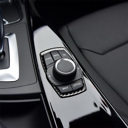 Carbon Fiber Car Multimedia Frame Decorative Sticker for BMW X3 / X4 / X5 / X6 / F07 / F10 / F15 / F16 / F20 / F25 / F26 / F30 / F34, Multimedia Frame