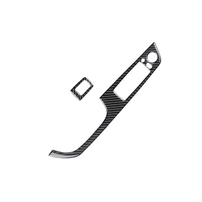 2 PCS Carbon Fiber Car Left Driving Lifting Panel Decorative Sticker for BMW E92 2005-2012, Diameter: 40.4cm, Diameter: 40.4cm