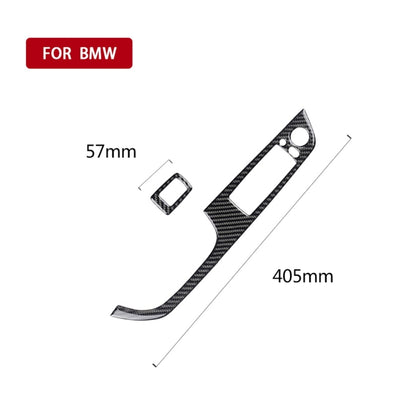 2 PCS Carbon Fiber Car Left Driving Lifting Panel Decorative Sticker for BMW E92 2005-2012, Diameter: 40.4cm, Diameter: 40.4cm