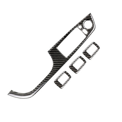 4 PCS Carbon Fiber Car Left Driving Lifting Panel Decorative Sticker with Folding for BMW E90 / 320i / 325i, Diameter: 35.8cm, Diameter: 35.8cm