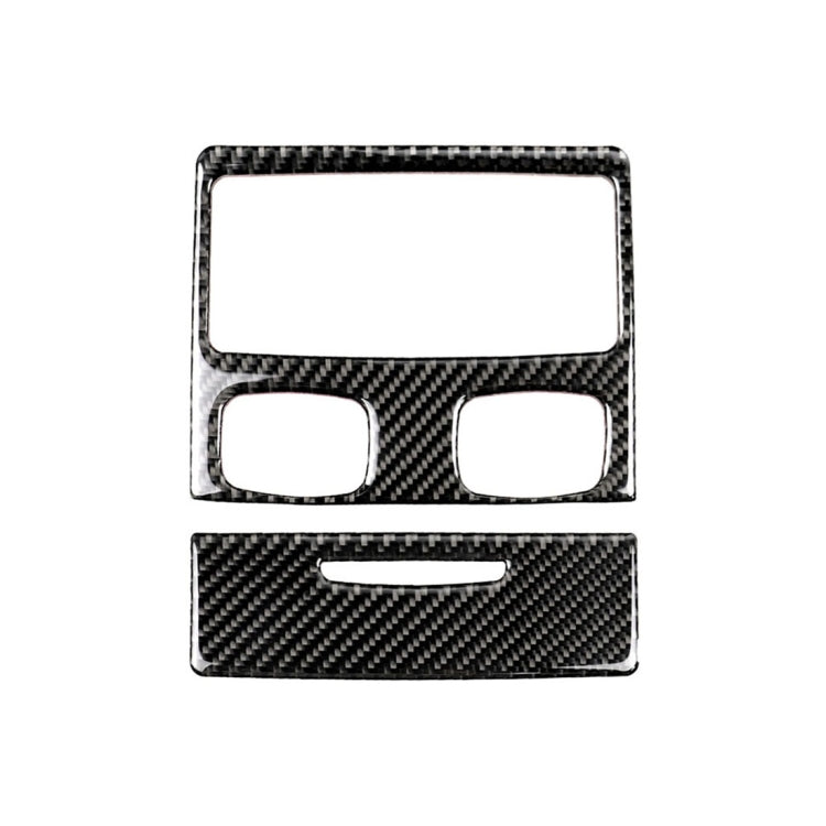 Carbon Fiber Car Rear Air Vent Combination Decorative Sticker with Hole for BMW E90 / E92 2005-2012, Rear Air Vent Combination with Hole, Rear Air Vent Combination