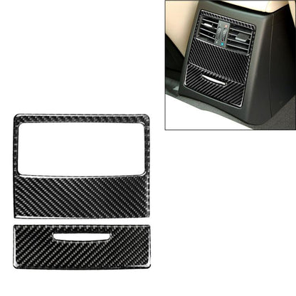 Carbon Fiber Car Rear Air Vent Combination Decorative Sticker with Hole for BMW E90 / E92 2005-2012, Rear Air Vent Combination, Rear Air Vent Combination with Hole